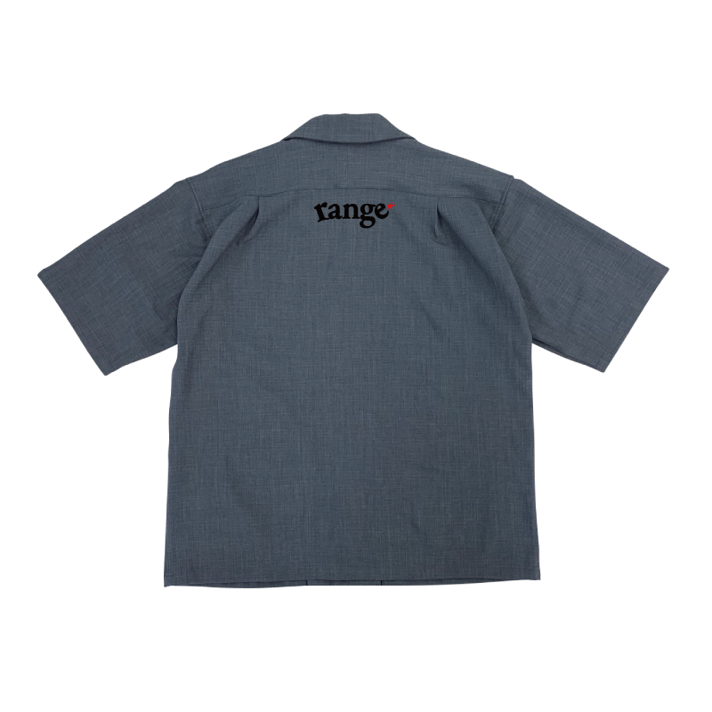 rg poly chambray open collar shirts