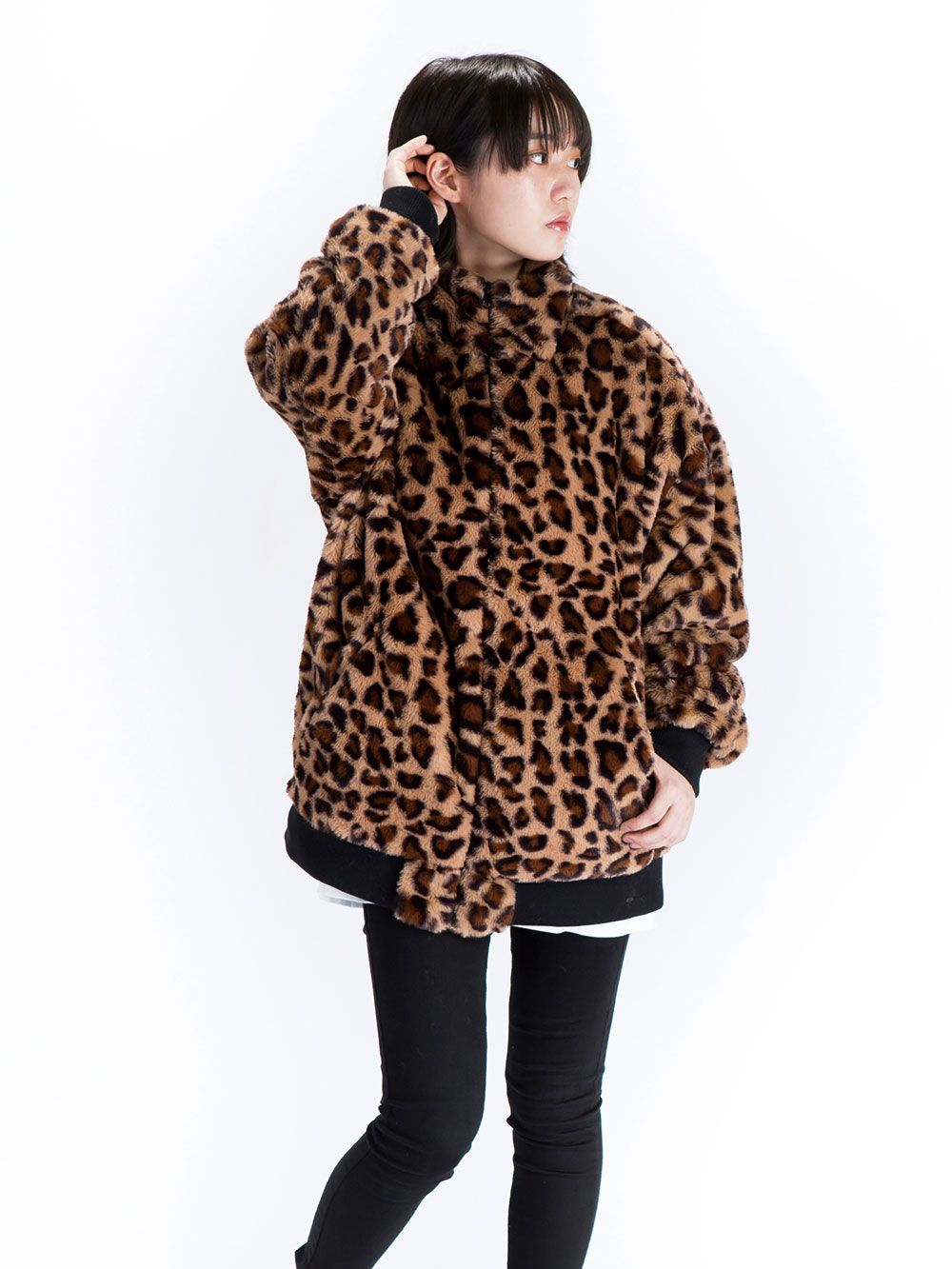R.A.M Leopard Fur Jacket