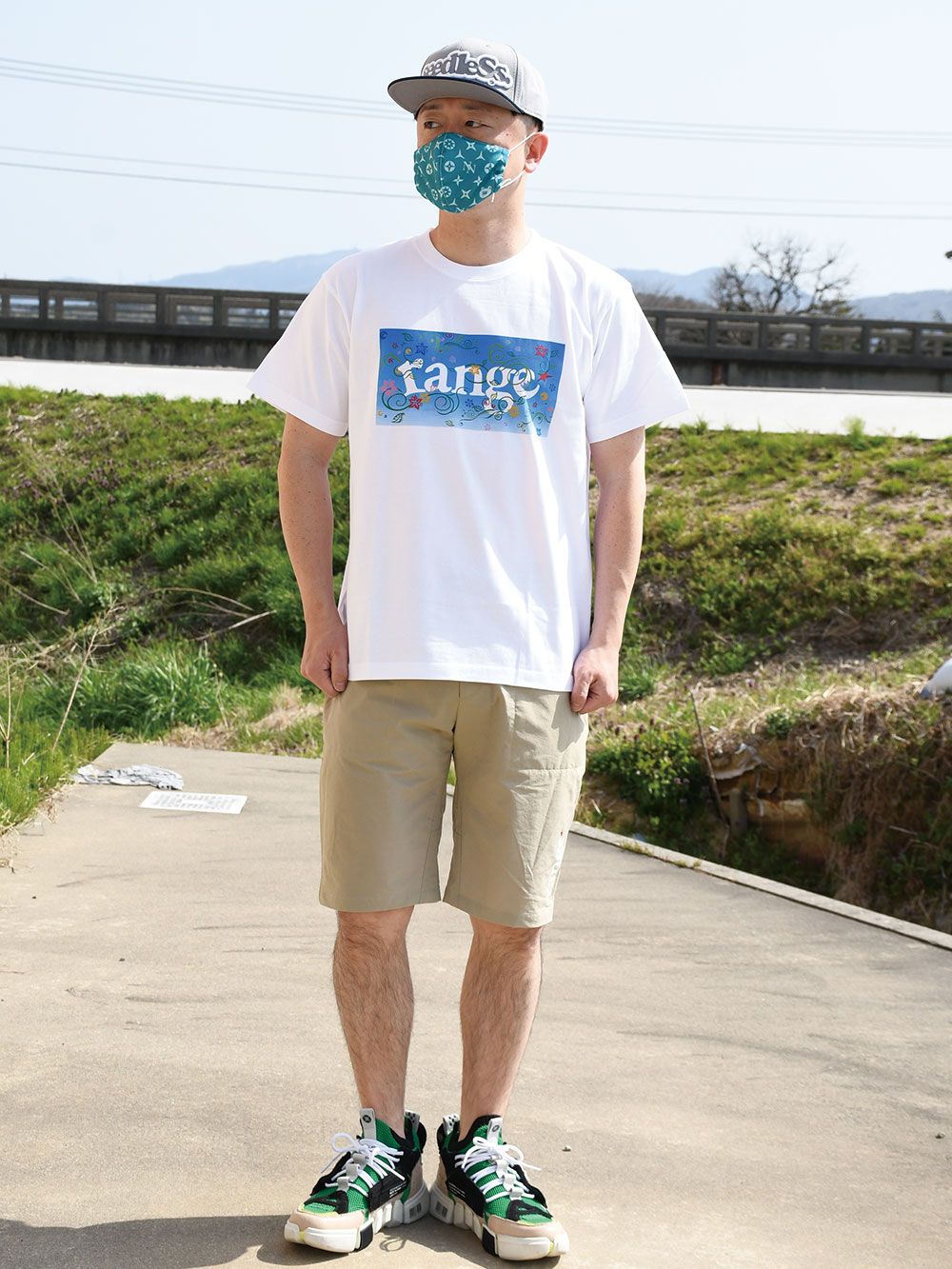 sky flower logo s/s tee