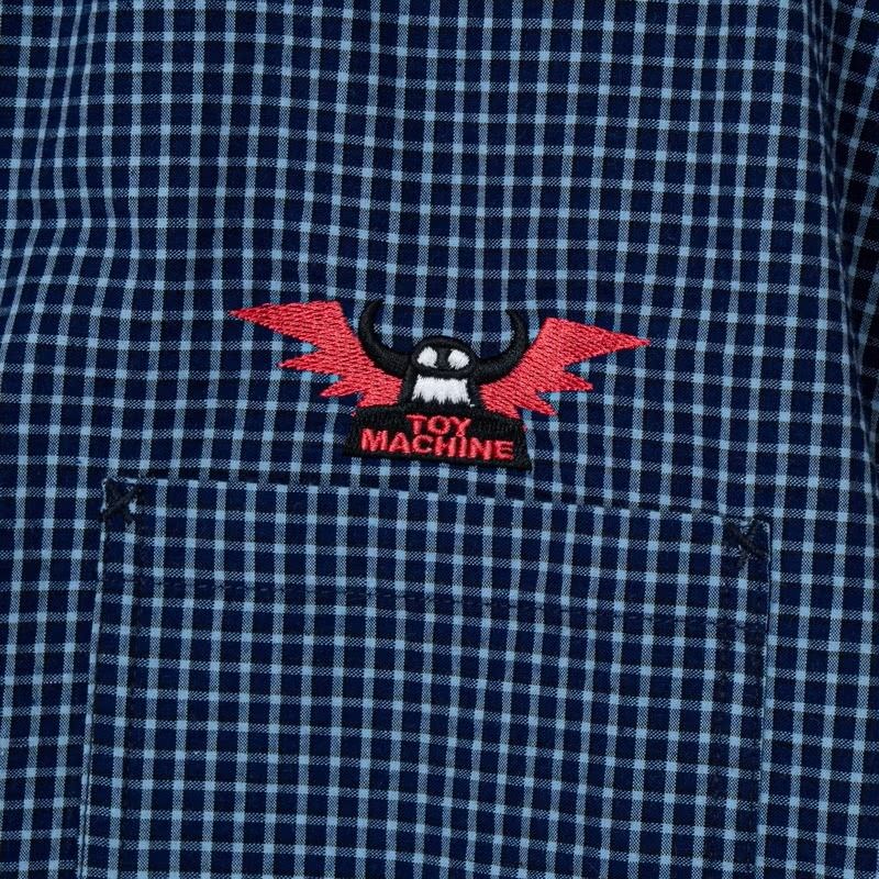 WINGED MONSTER SEERSUCKER CHECK SS-SHIRTS