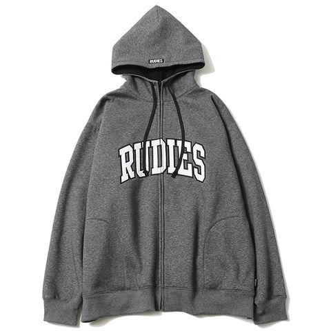 COLLEGE HIGHNECK ZIPHOOD-SWEAT