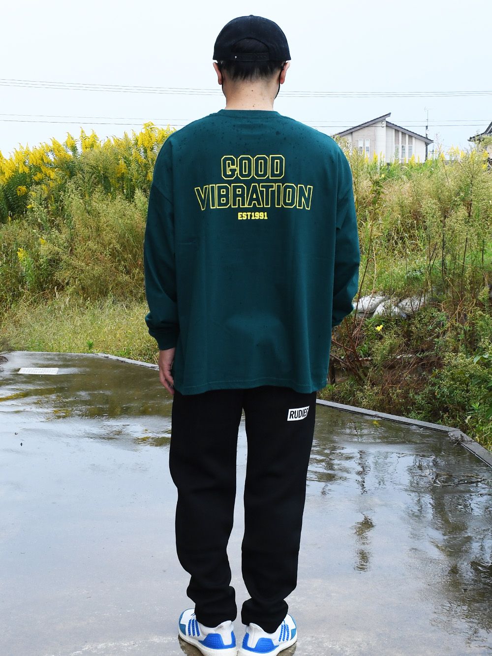 BLOCK COLLEGE BIGSILHOUETTE LS-TEE