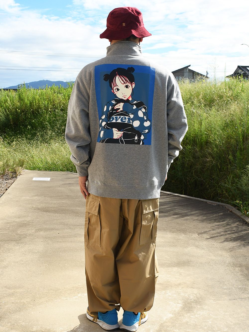 BAG GIRL Half Zip pullover