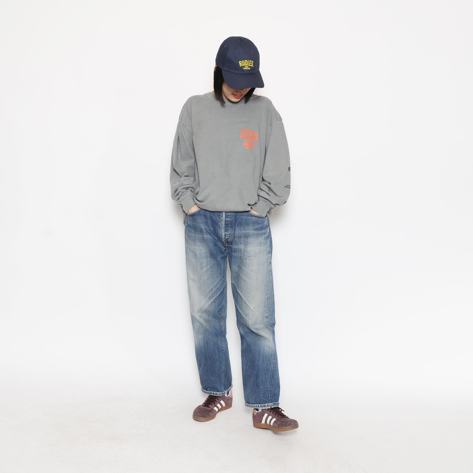 BUSTED SKULL LS-TEE