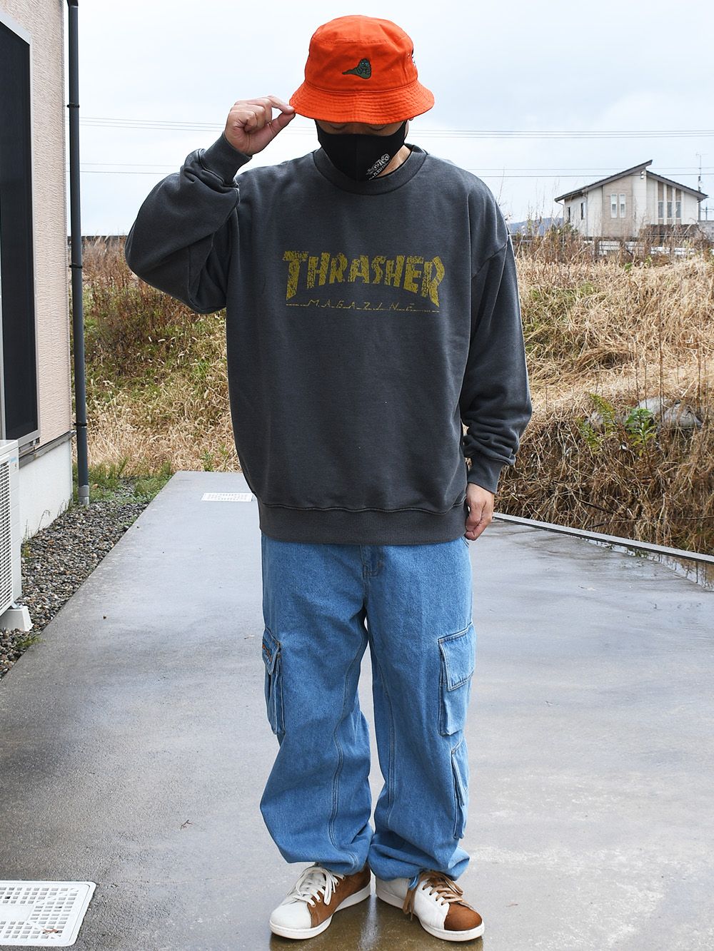 THRASHER Logo C/N Pigment Sweat