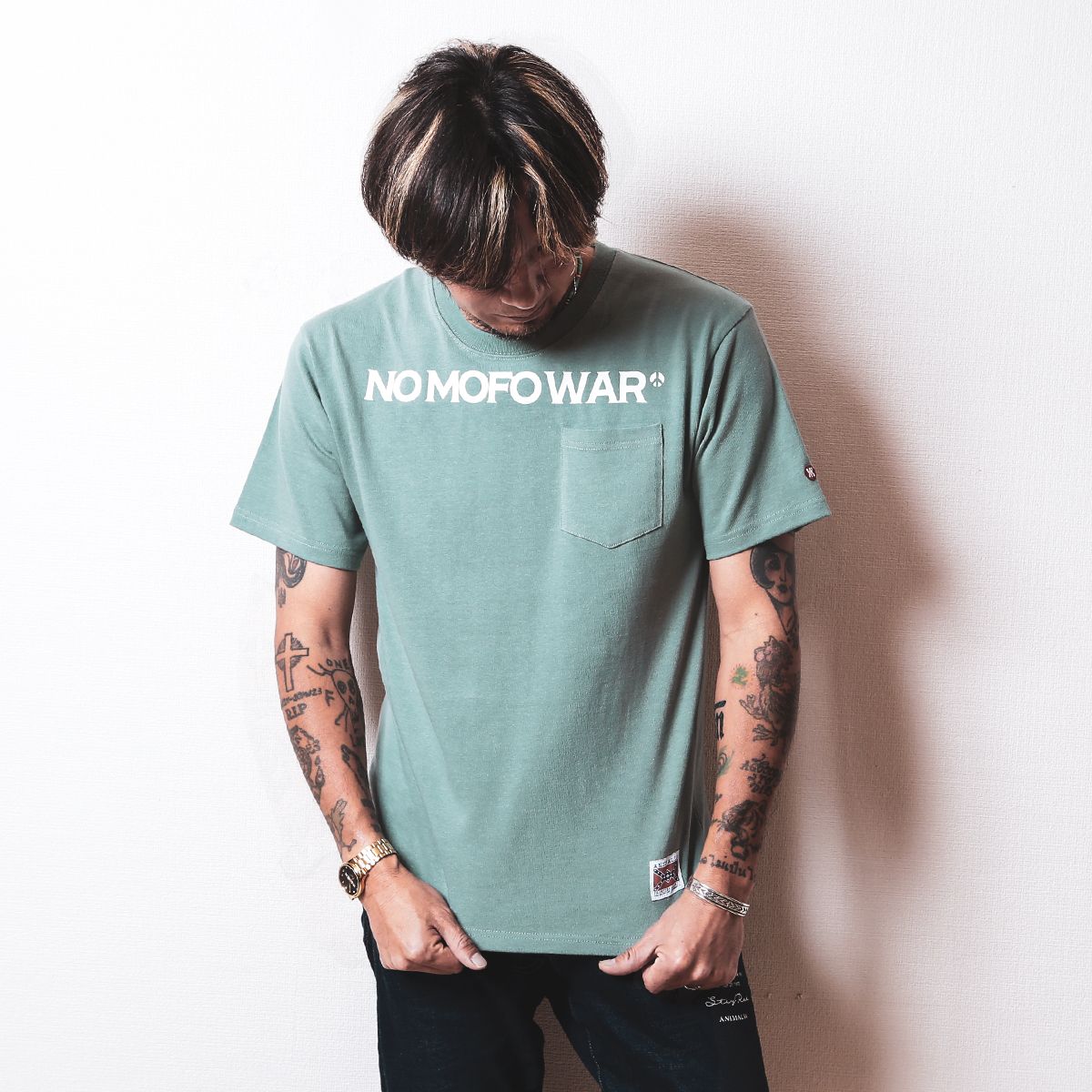 HEAVY POCKET Tee S/S - NO MOFO WAR