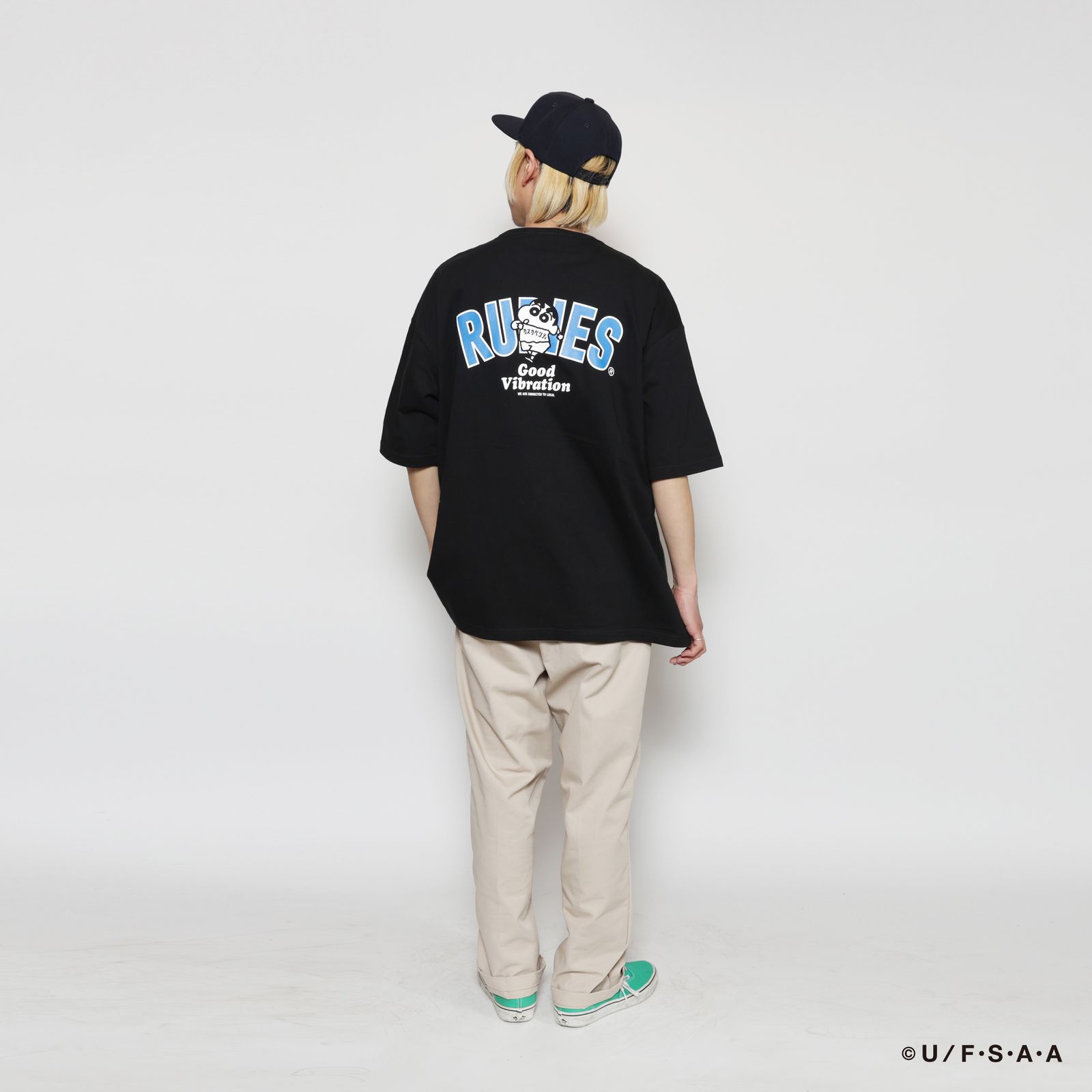 RUDIE'SxCRAYON SHINCHAN MOSH BIGSILHOUETTE PKTTEE