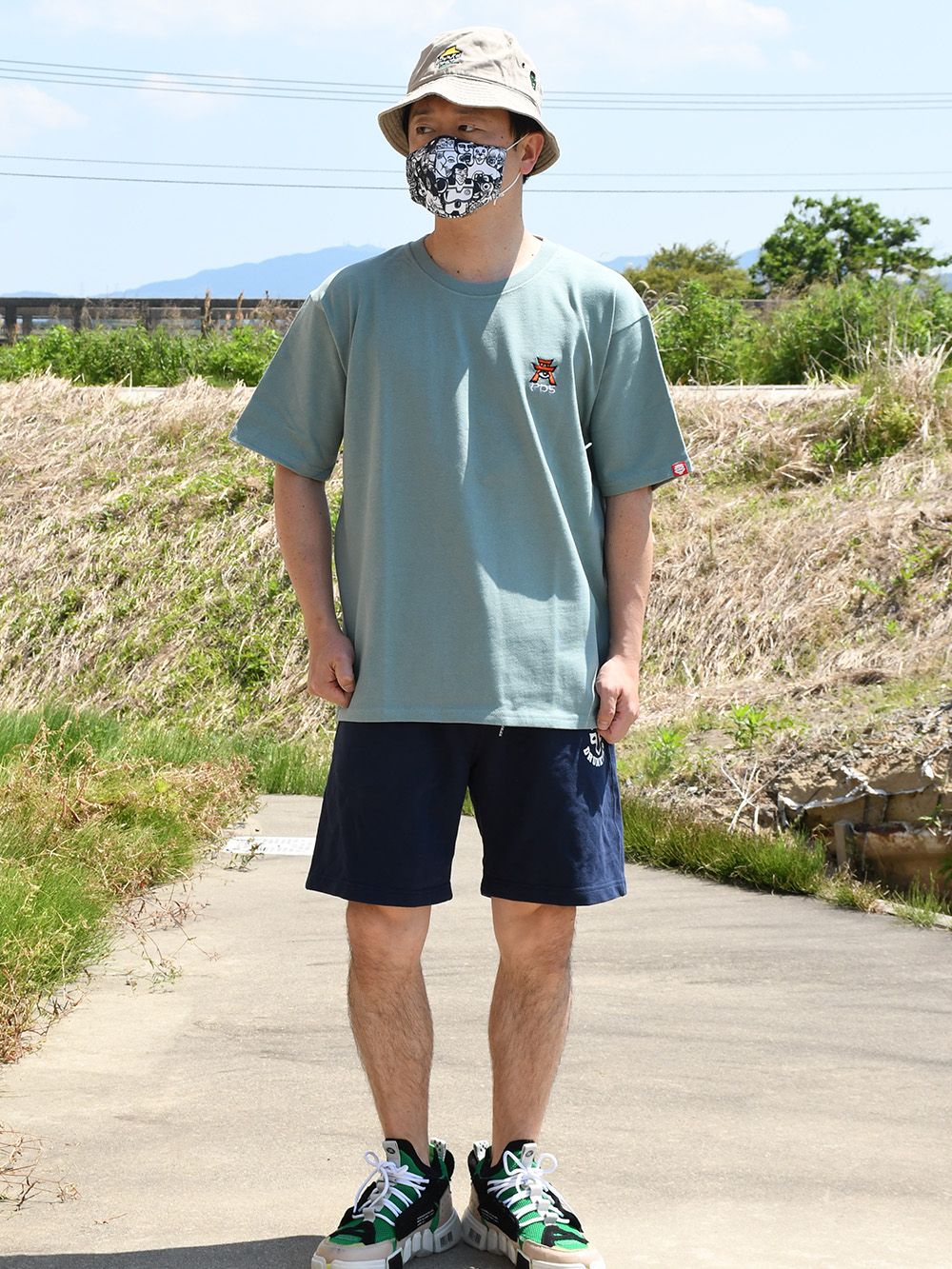 鳥居と忍者TEE