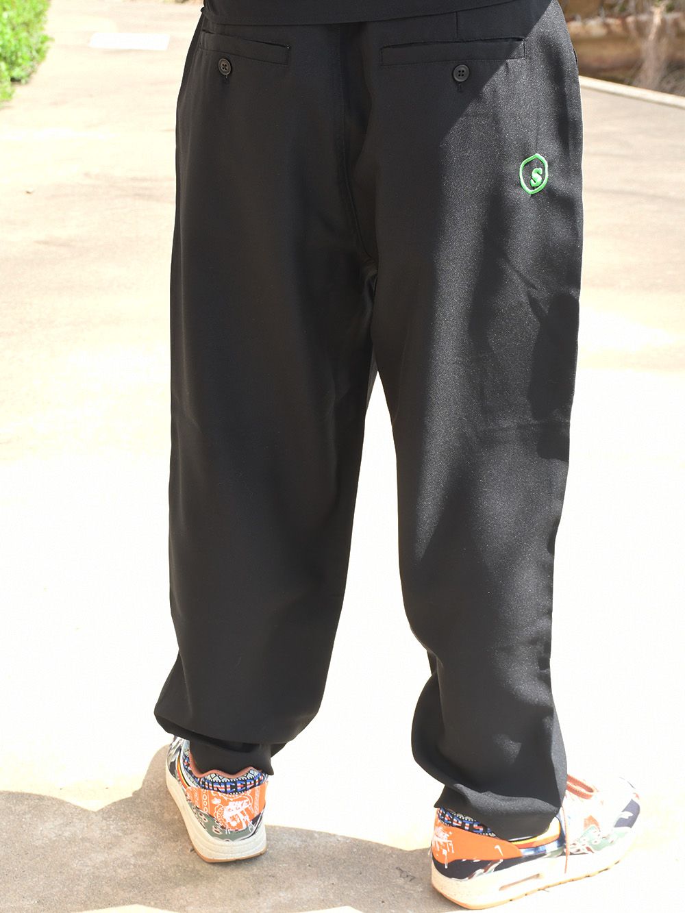 sd retro style wide taperd pants