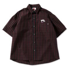 泥酔チェックシャツ