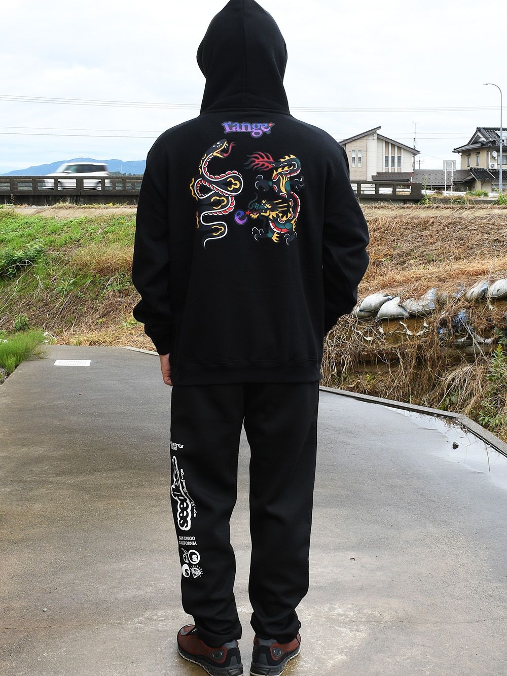 rg snake and dragon hoody. 8.3oz裏起毛