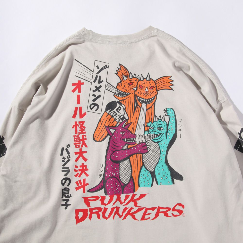 PUNK DRUNKERS - ［PDSxZOLLMEN］オール怪獣大決斗BIGロンTEE | DOLL