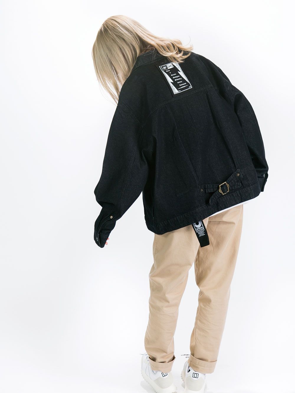 Half asleeper Denim jacket