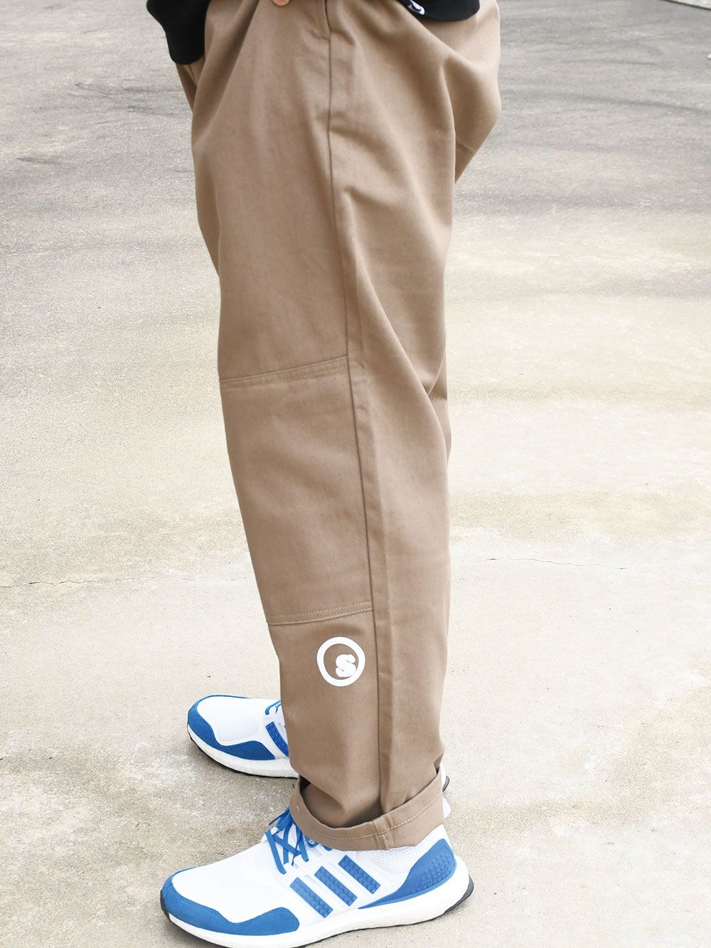 sd double knee wide pants