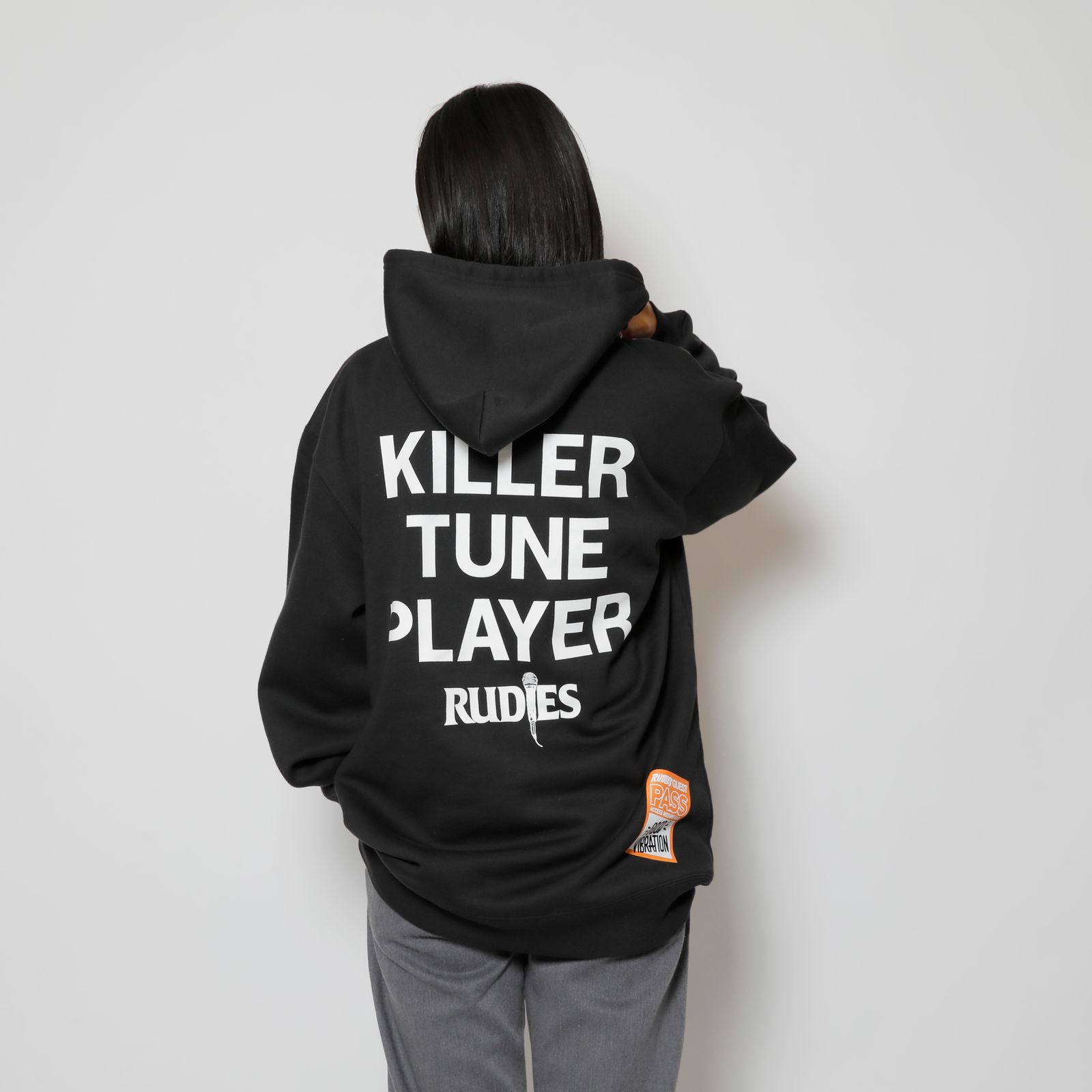 MICROPHONE SLICK HOOD-SWEAT