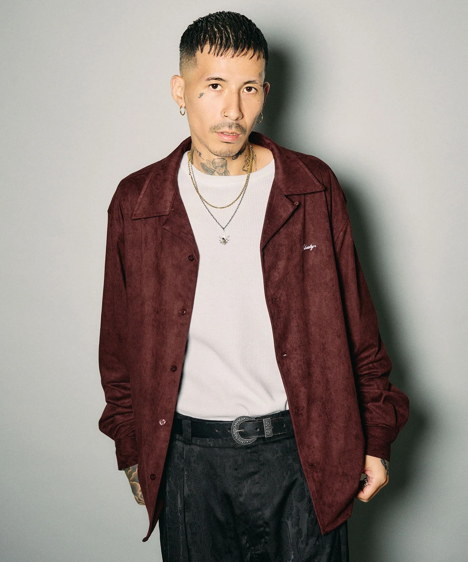 Essential faux suede shirt
