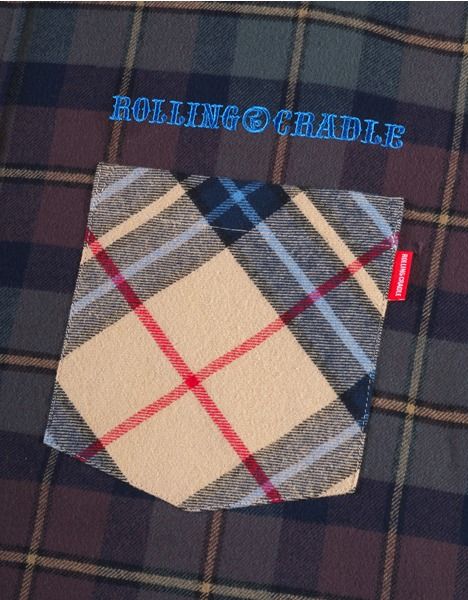 SPLIT PLAID-SHIRT