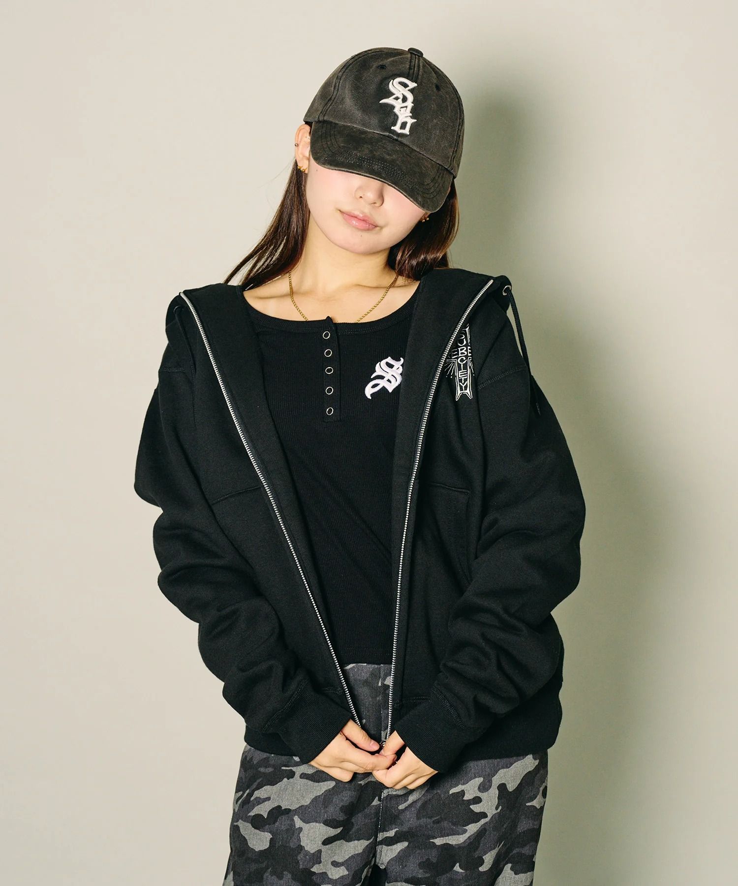 Rebel zip hoodie