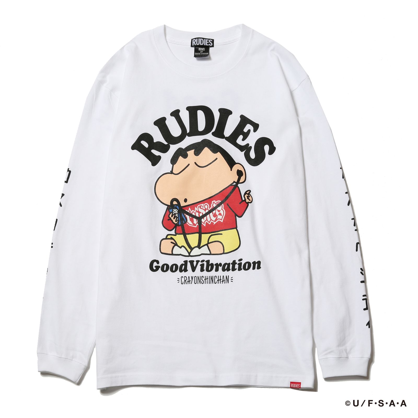 RUDIE'S×CRAYON SHINCHAN GOOD MUSIC LS TEE