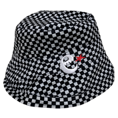 check asymmetry bucket hats