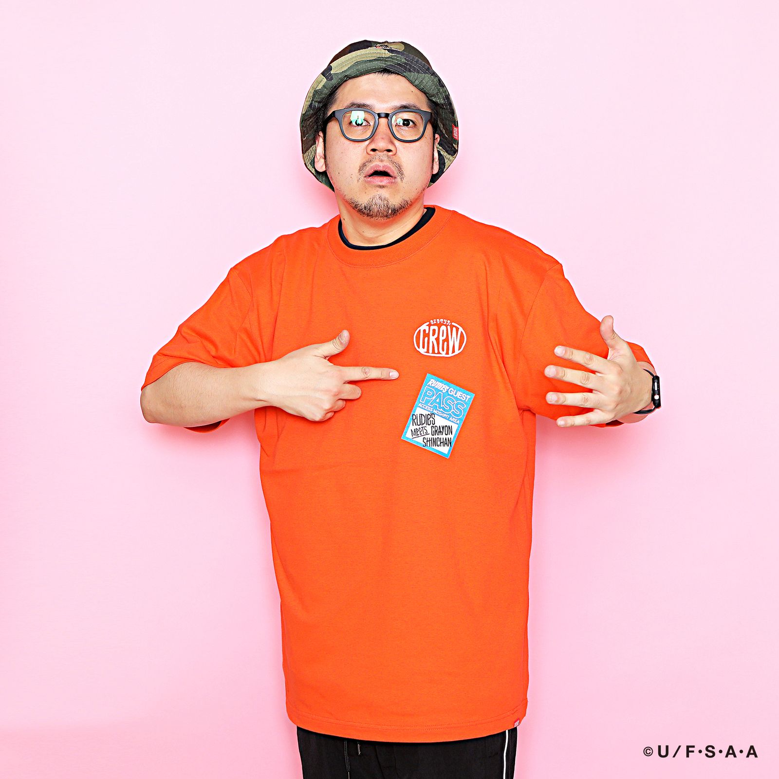 RUDIE'S x CRAYON SHINCHAN MICROPHONE-T