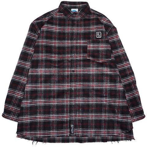 STONE [ FRAYED HEM LOOSE SHIRTS ]