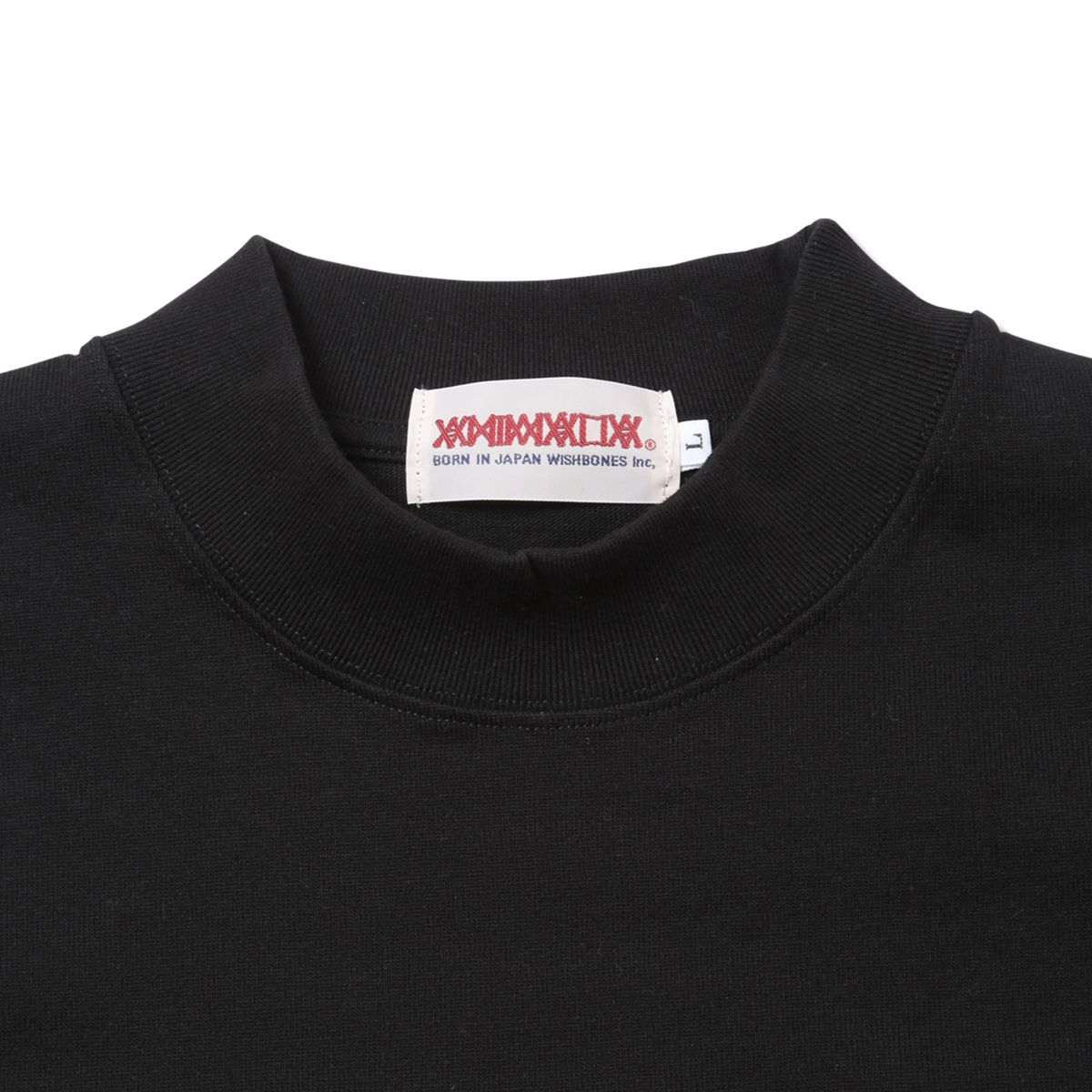 MOCK-NECK Heavy Oz. L/S - Leather Patch