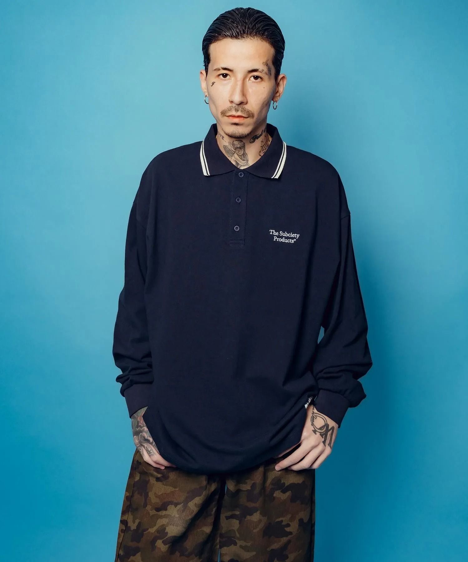 Seed stitch polo shirt