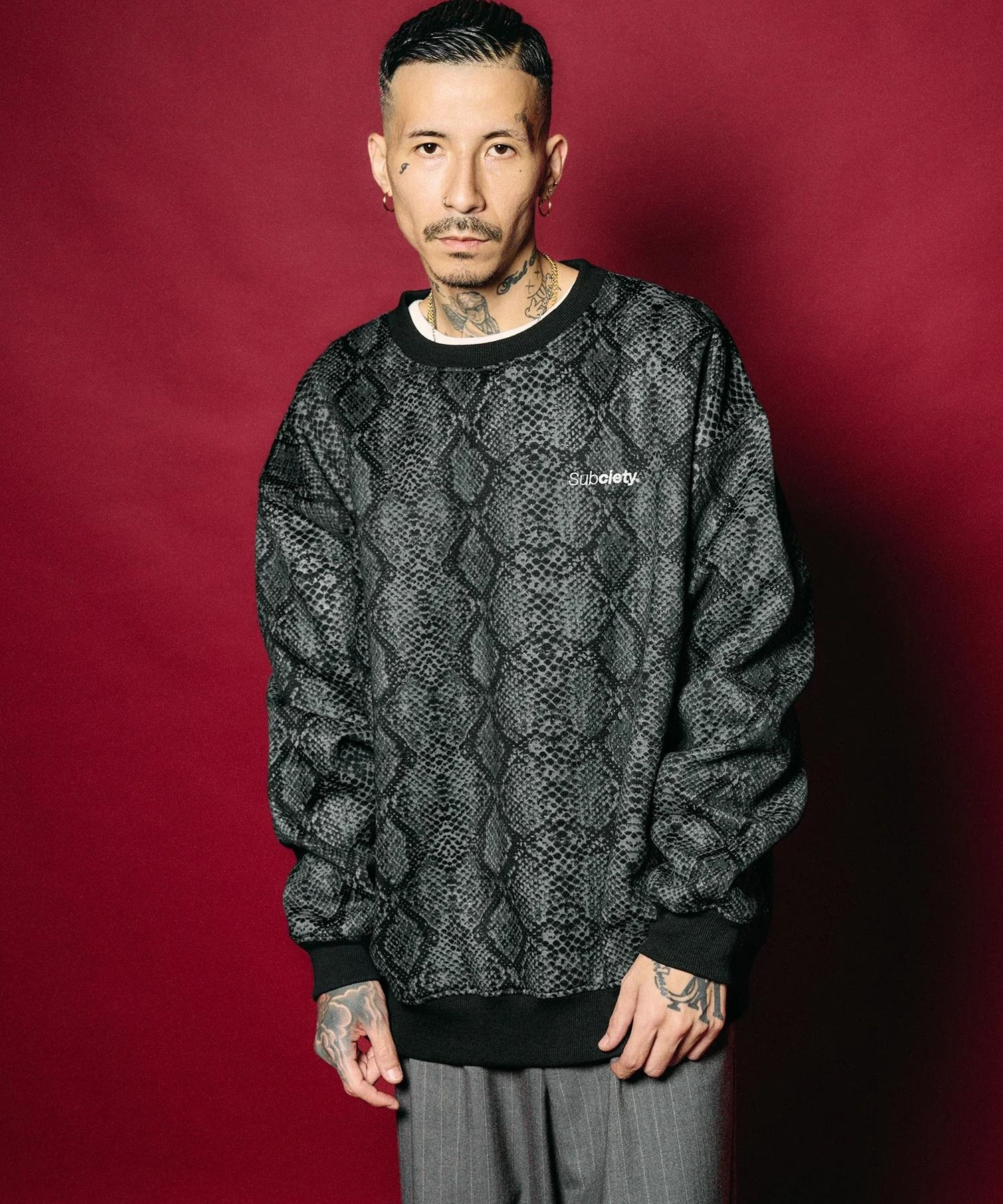 Patterned sweatshirt