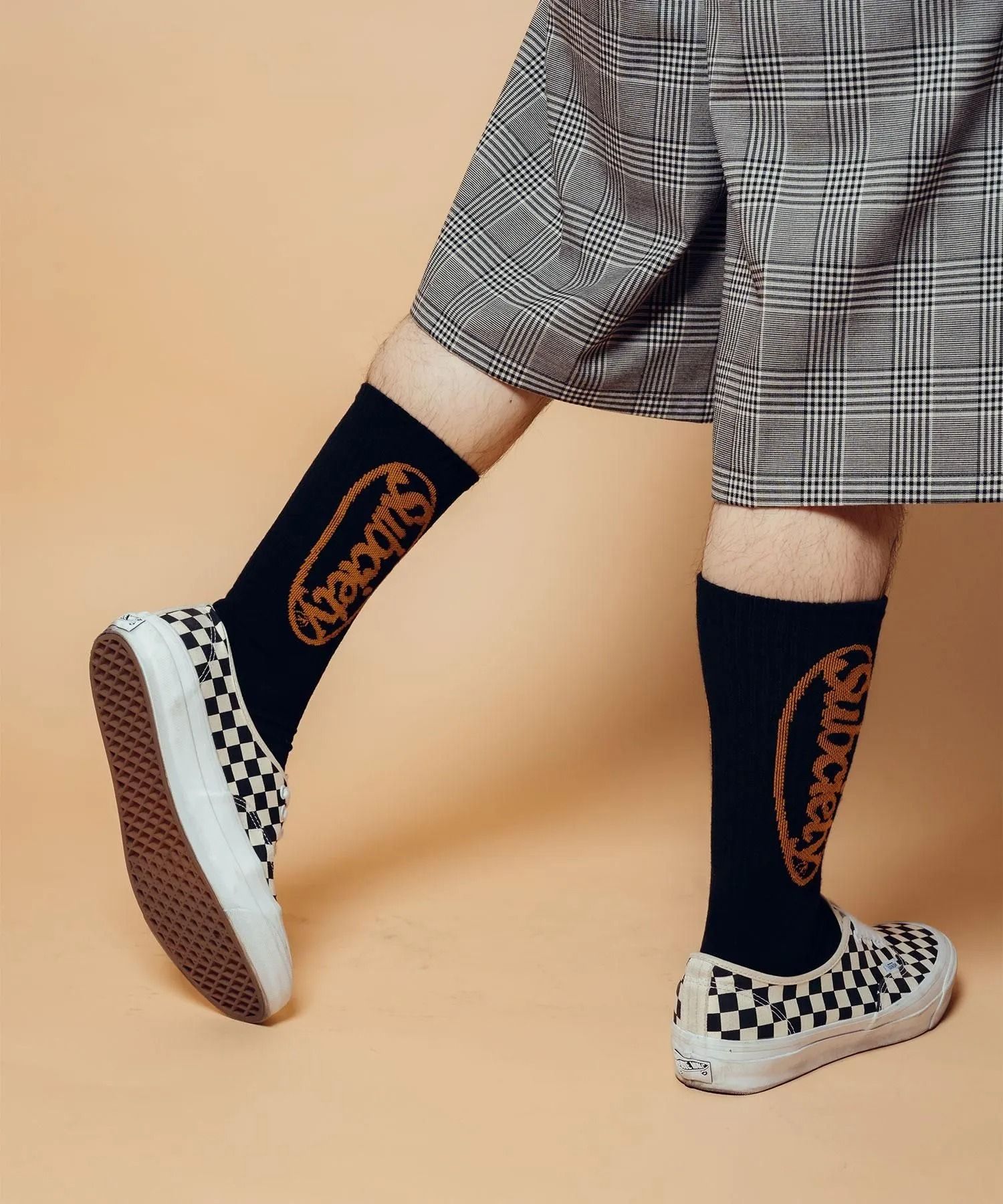 Oval logo socks