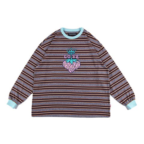 STRAWBERRY BORDER LONG-SLEEVE