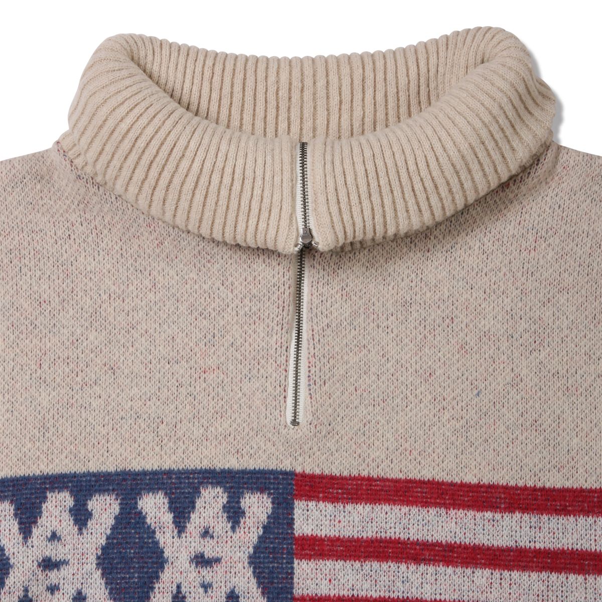 Half Zip Knit -AA Flag