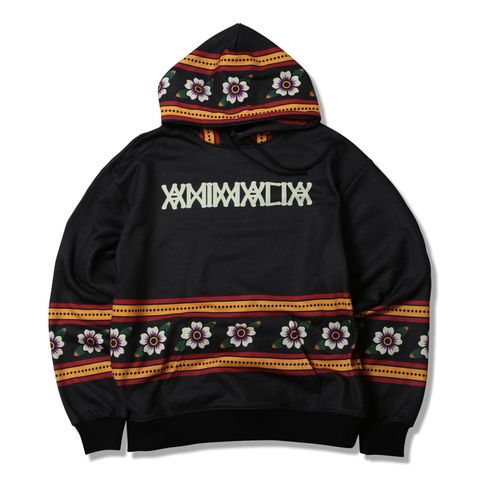 ATTERNED ALL OVER HOODIE : Vintage Flowers