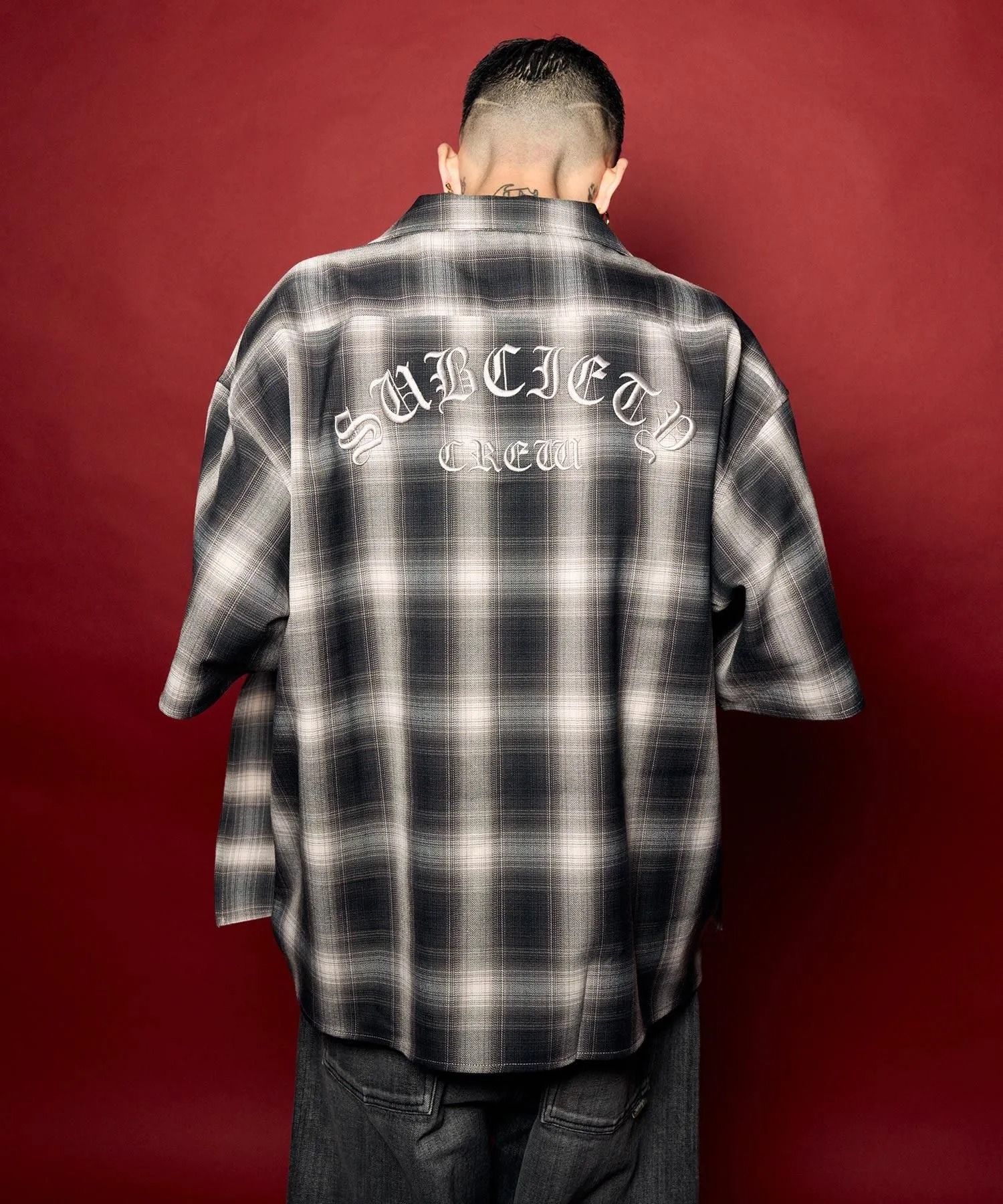 Ombre check shirt