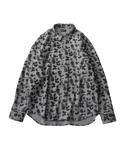 Flocky paisley shirt