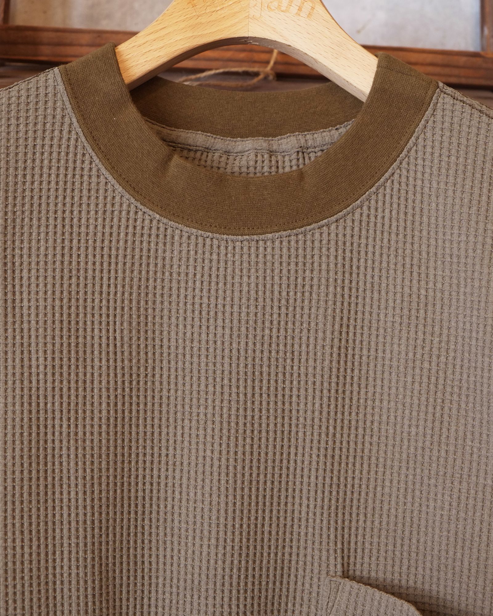SOLOTEX Waffle S/S Tee / ショートスリーブTシャツ / カーキ /MW-CT26106