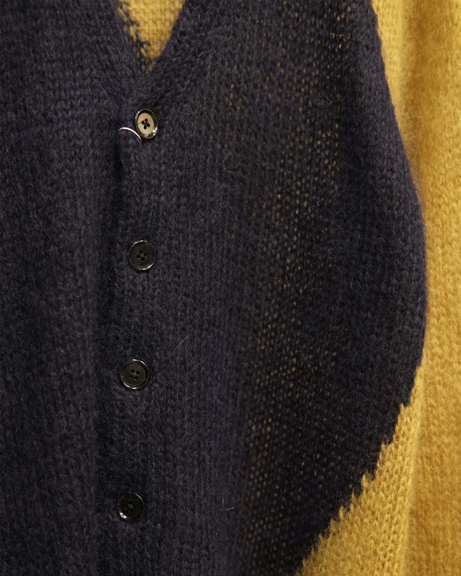 Hand-Knit Diamond Cardigan