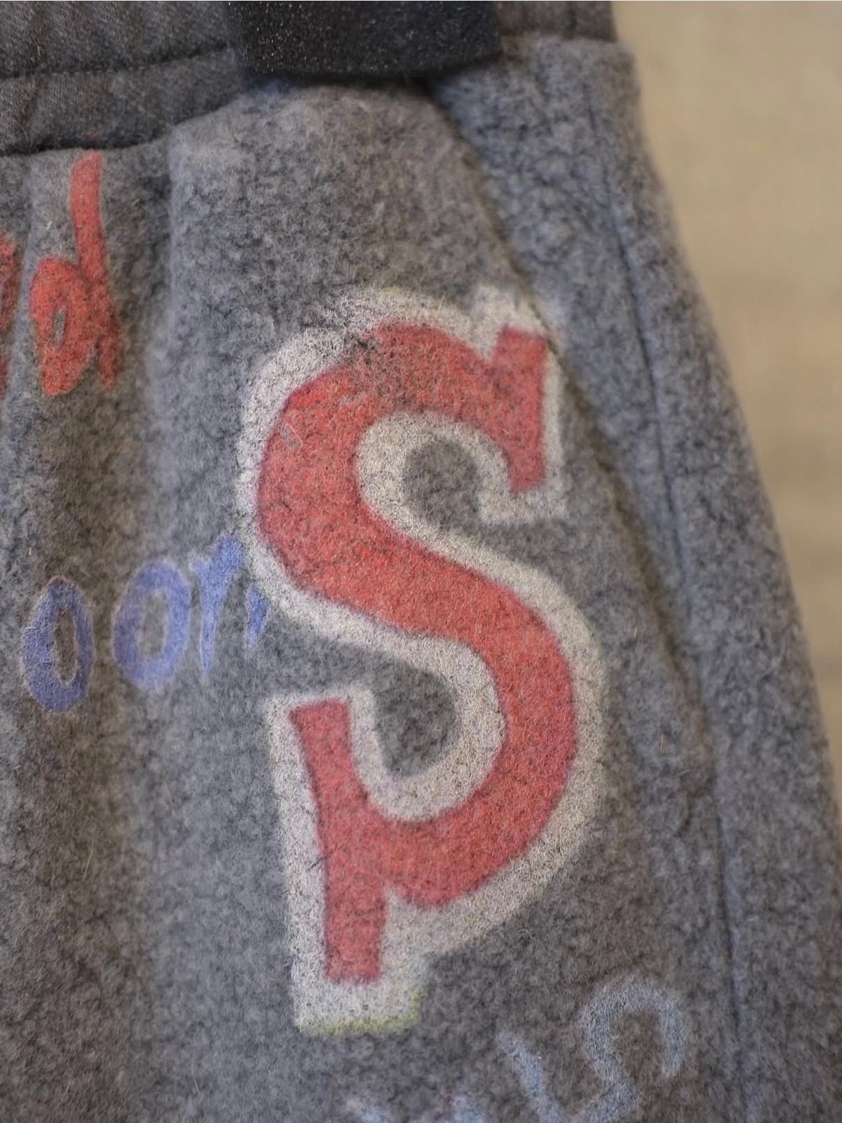 Graffiti Wool Sweat Pants