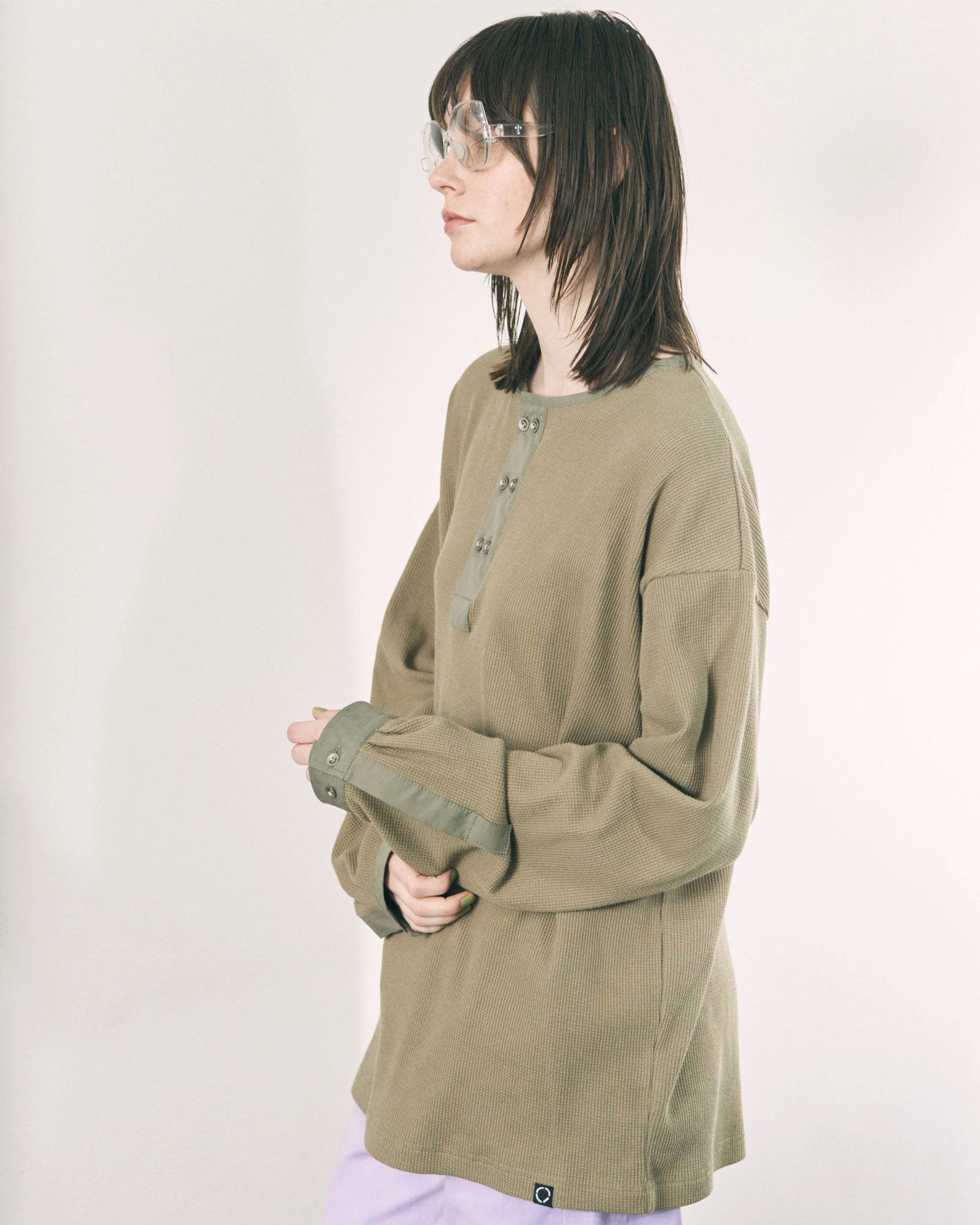 Double Henley L/S Tee / ヘンリー ロングスリーブTシャツ / オリーブドラブ / PD-262-LCS-041
