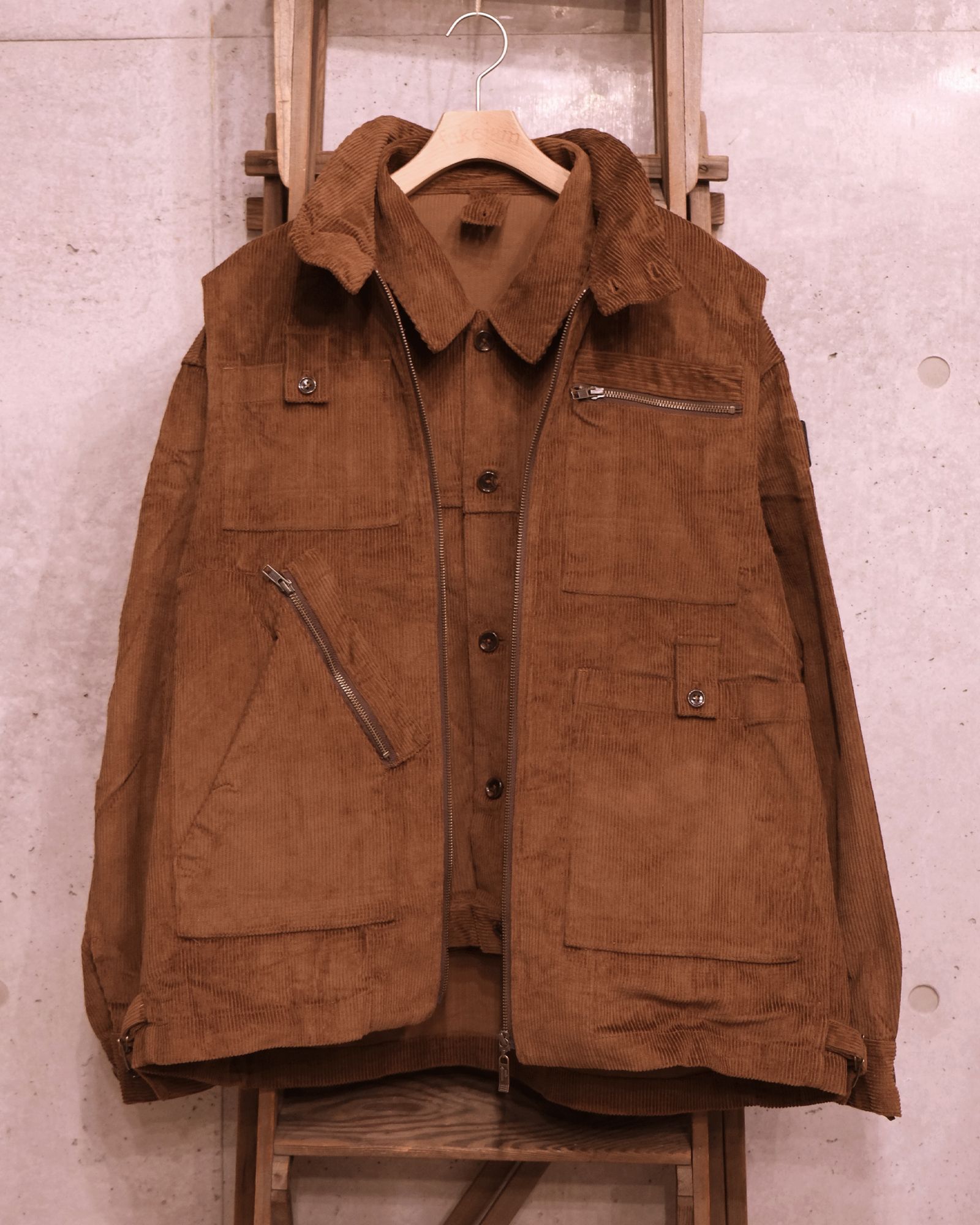 Double Cord Jacket / コーデュロイジャケット / ブラウン / PD-262-JK-041