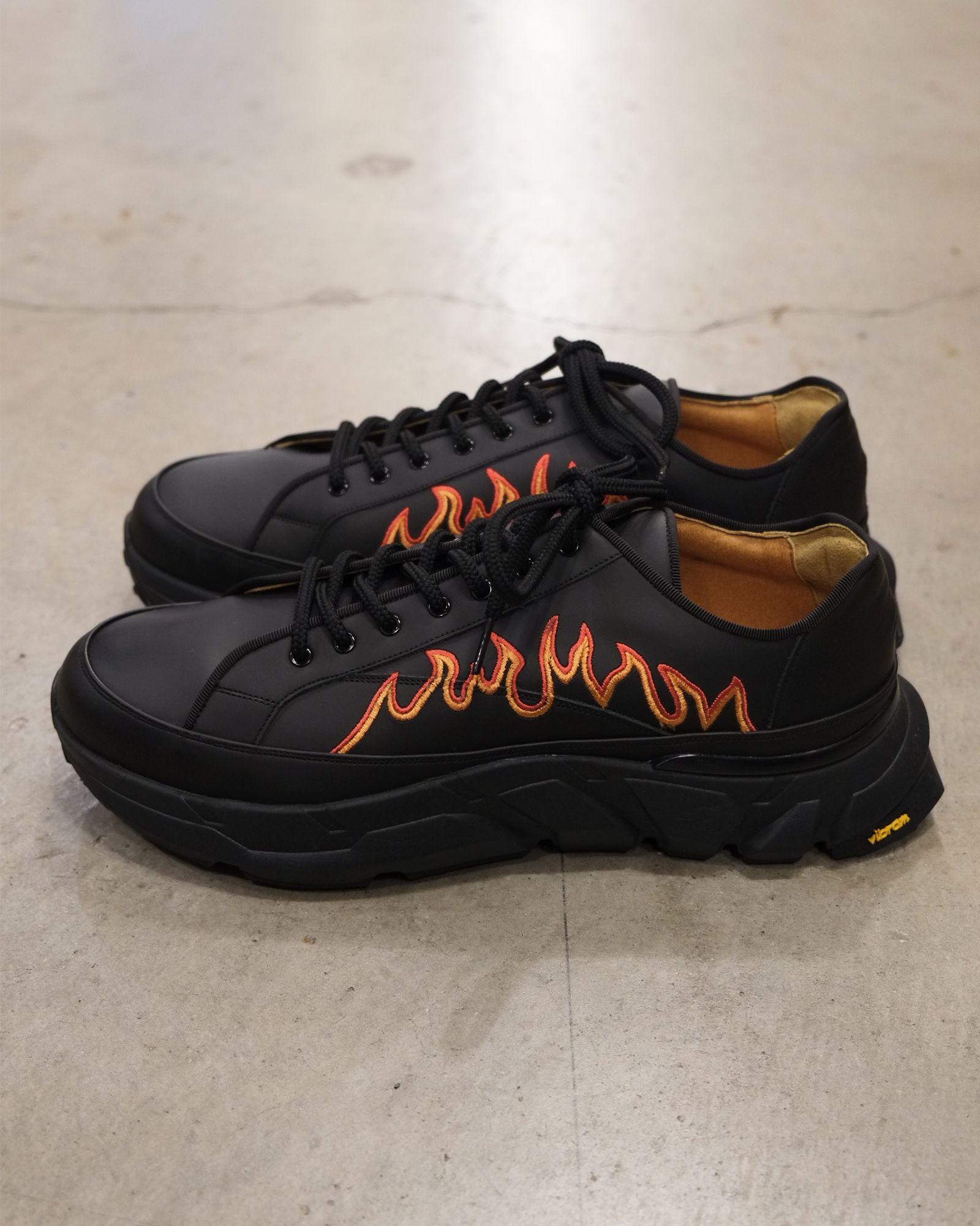 Flame Embroidery Shoes