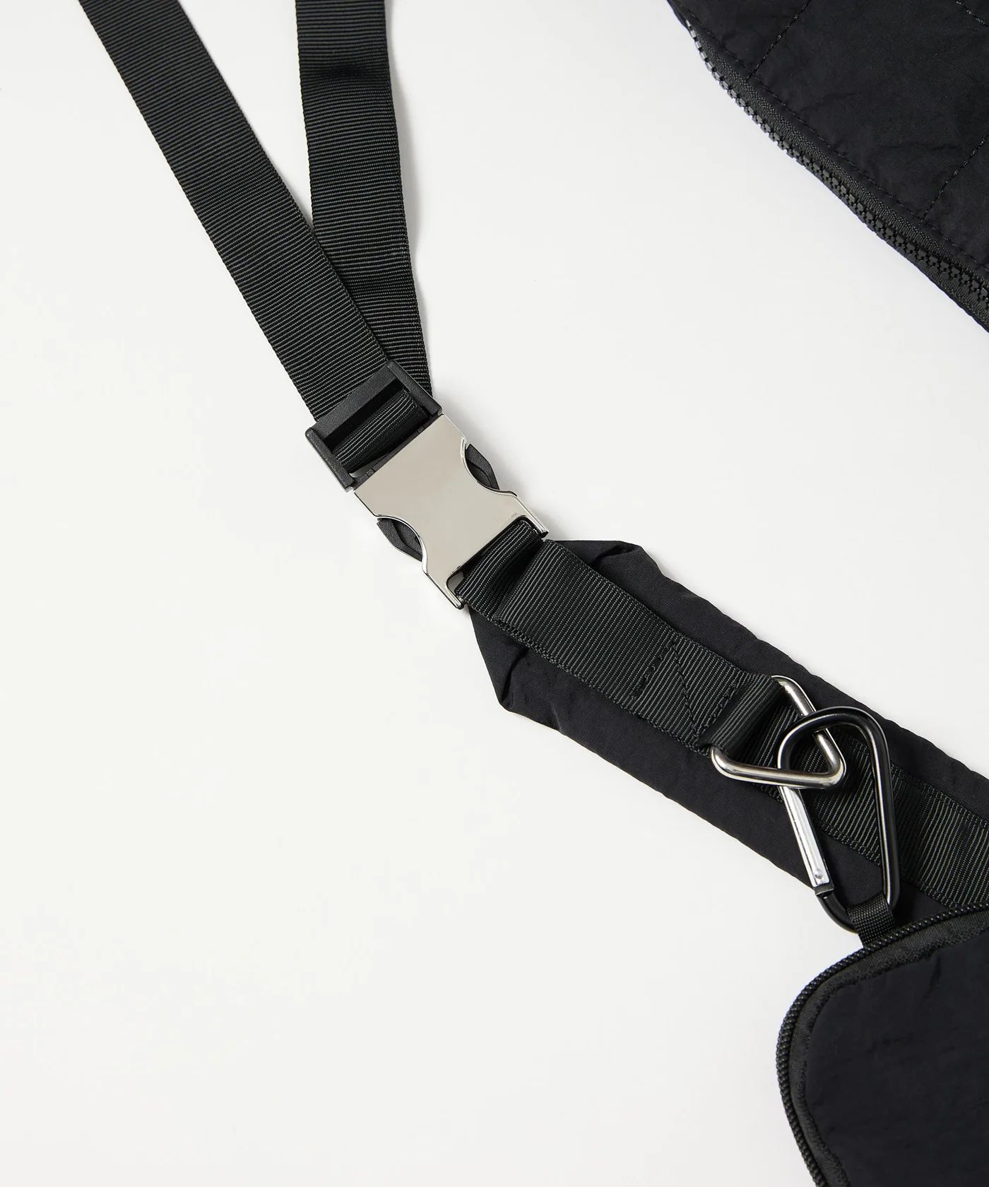 QUILTING POUCH SHOULDER BAG / キルティング ポーチ ショルダーバッグ / ブラック / MTM-BG-0162-23-C
