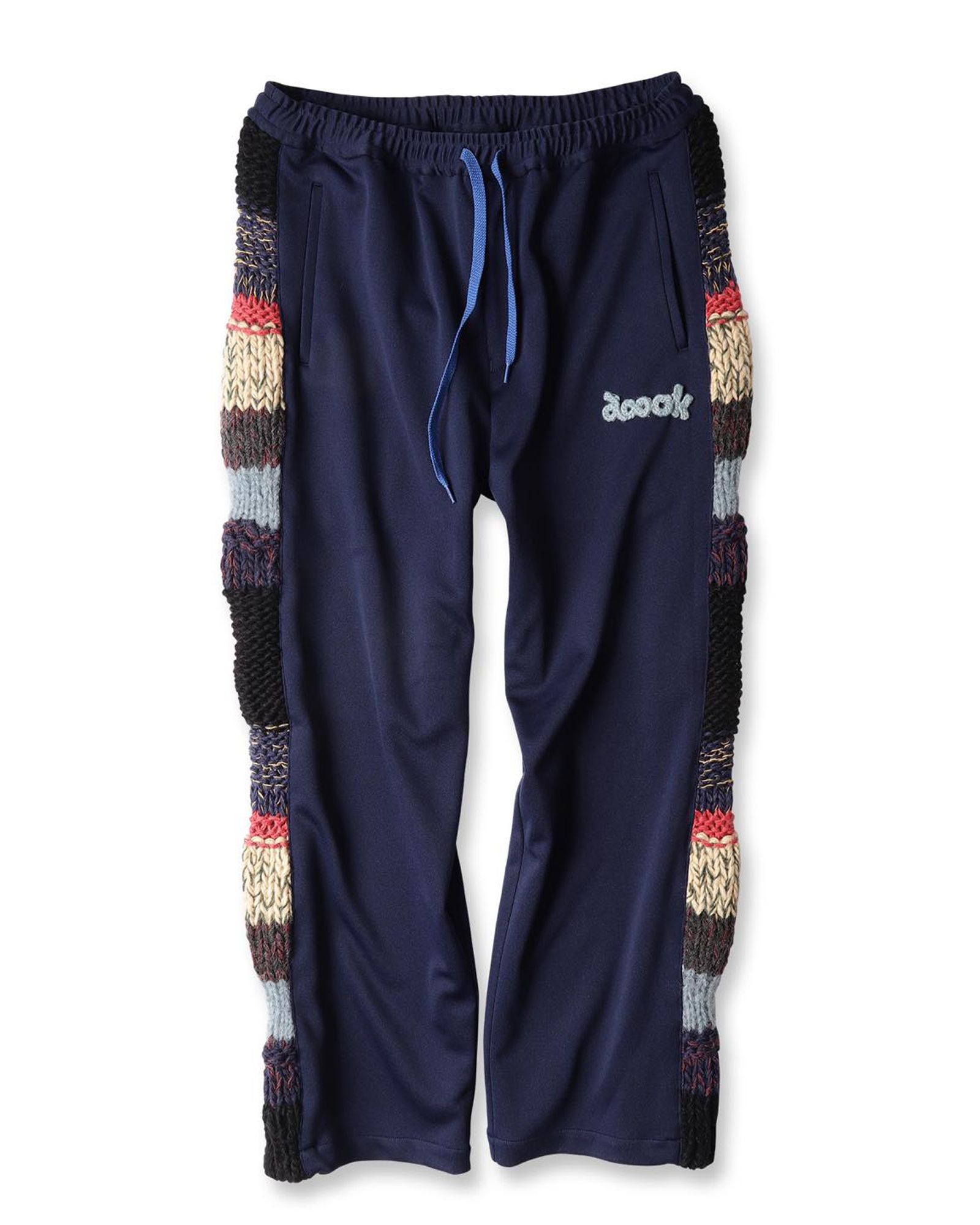 裾幅24cmAMOK  Knit Track Pants アモク　ニットトラックパンツ