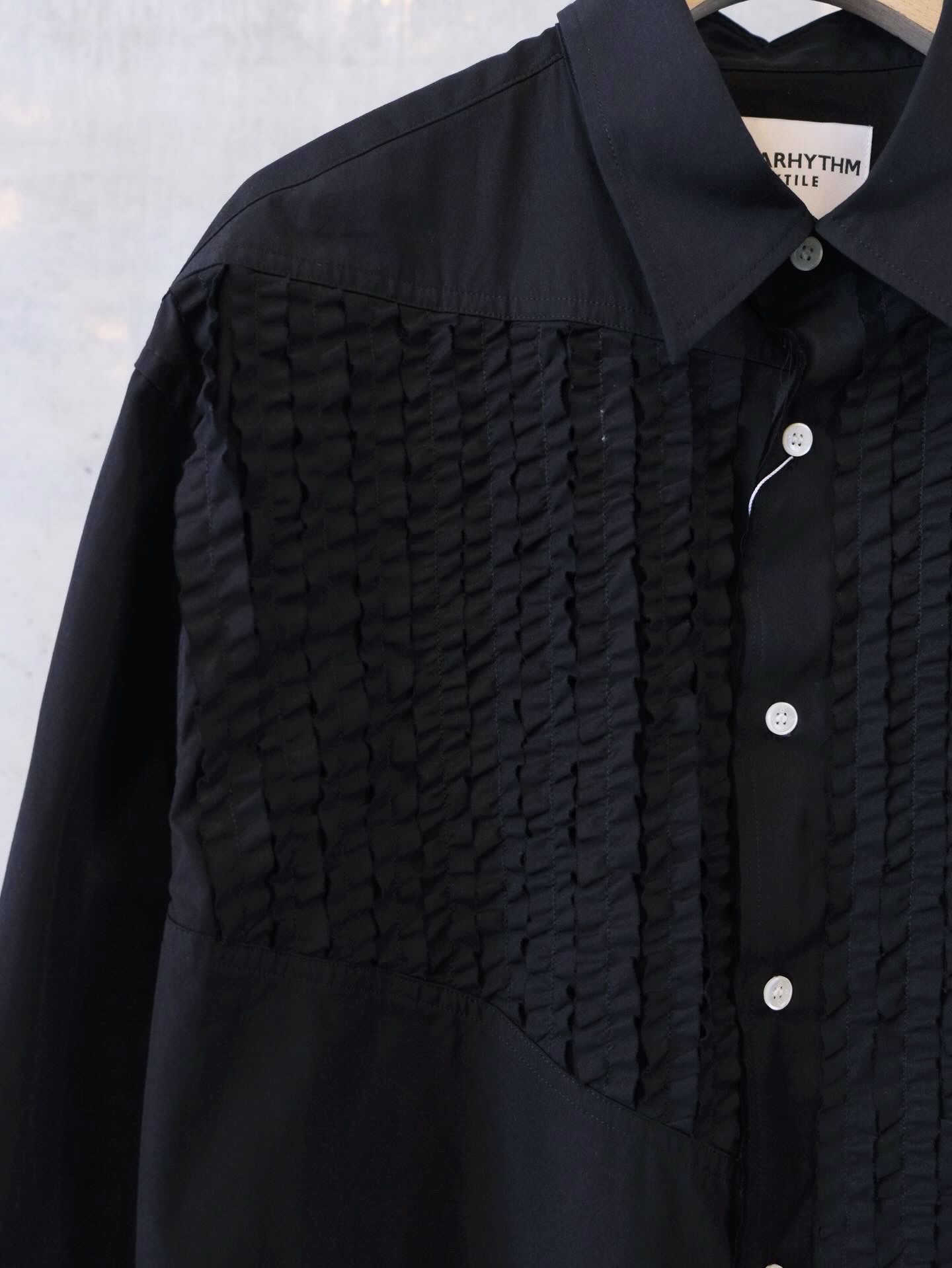 Frilled Patchwork Shirt
