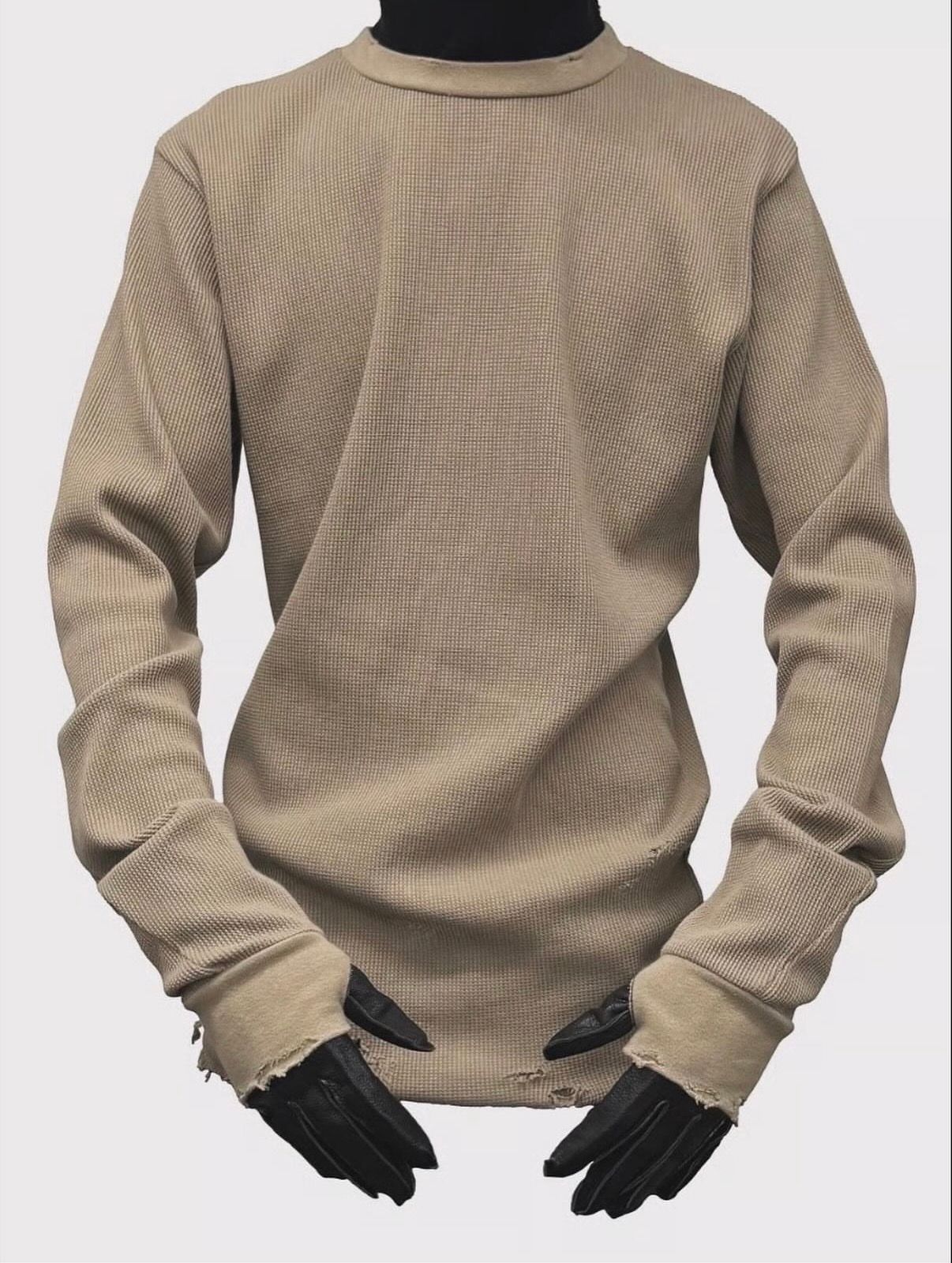 Combat Long Thermal With Damaged(CLASSIC WAFFLE KNIT)