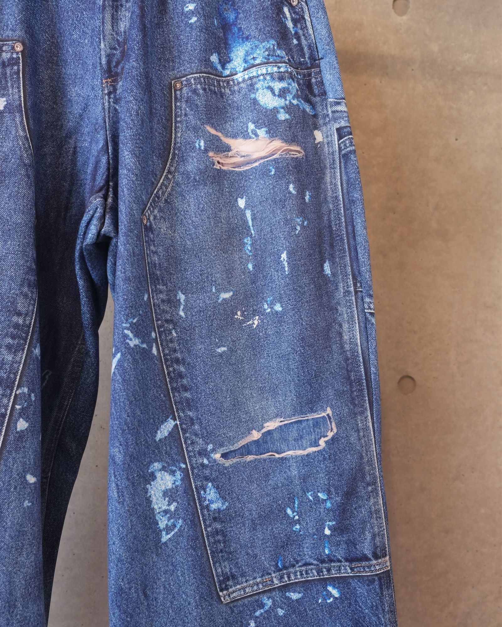 Print Duck Wide Pants