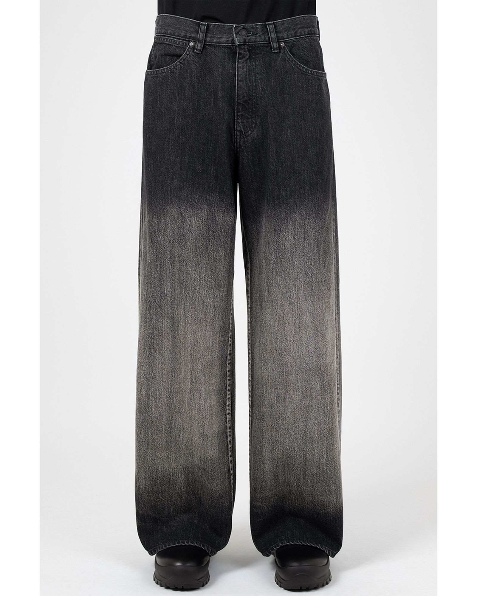 11.5oz GRADATION DENIM WIDE STRAIGHT PANTS