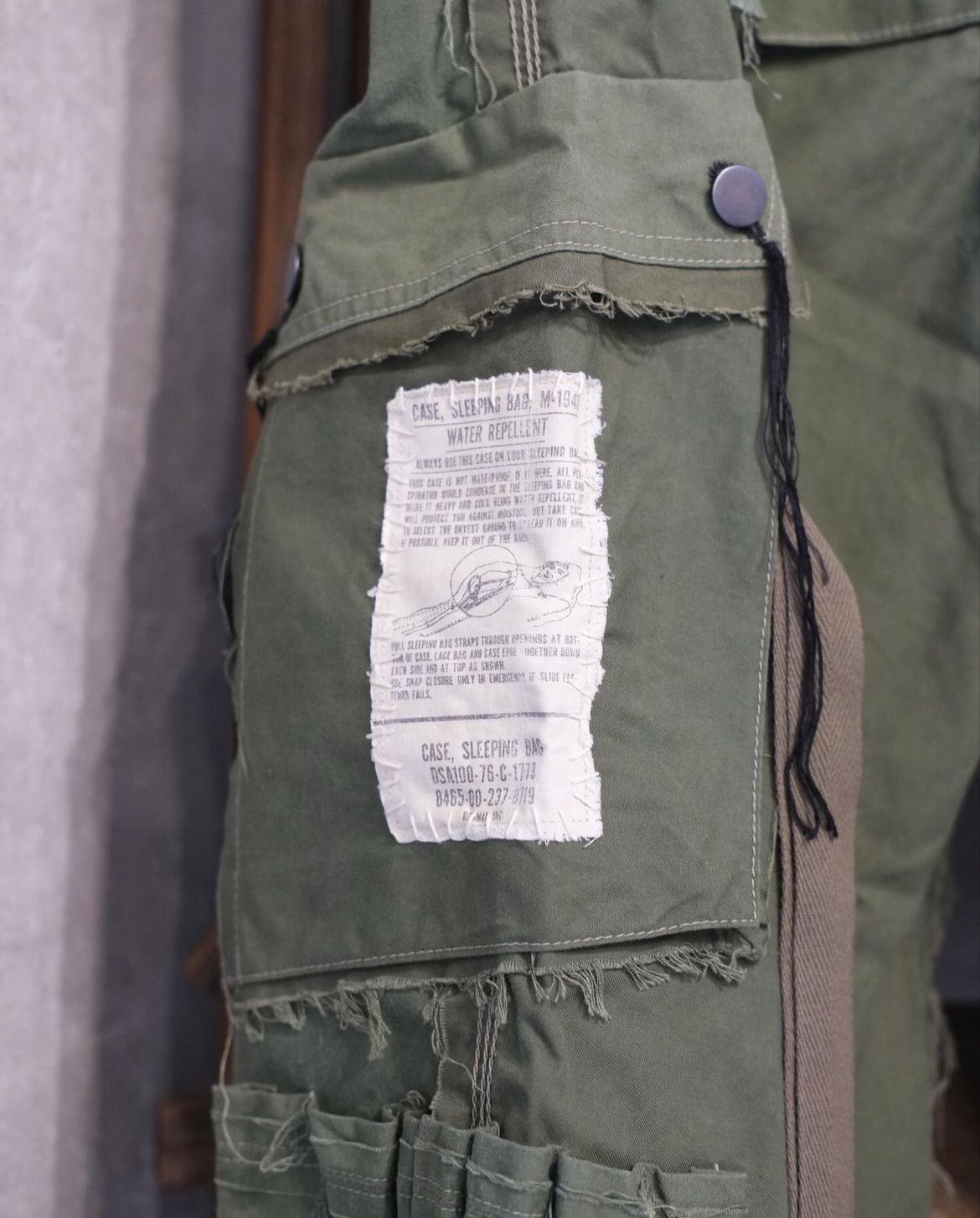 MINUS - Slash Seam HBT Short(VINTAGE US ARMY SLEEPING BAG