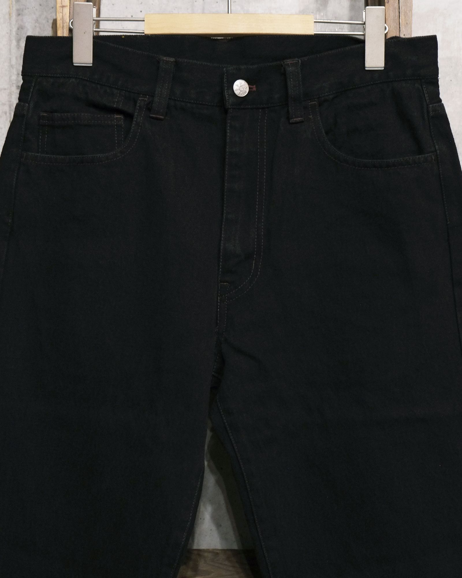 6 Pocket Jeans Straight / ストレート デニムパンツ / ブラック / PD-262-BT-051