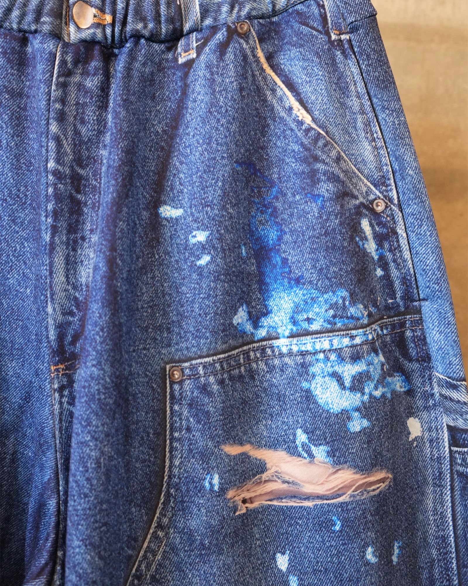 Print Duck Wide Pants